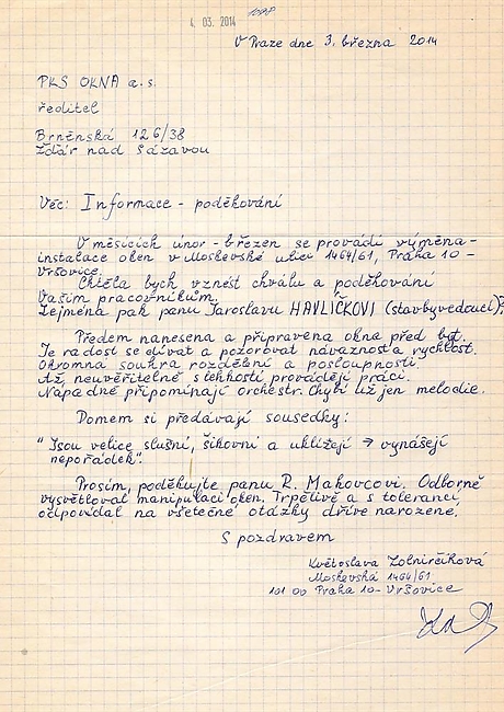 paní Zolnirčíková